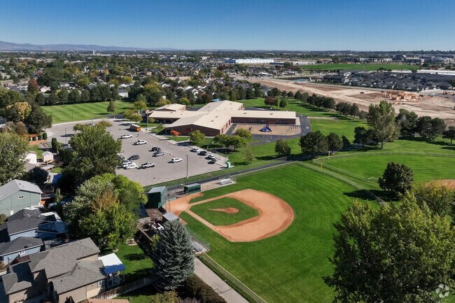 Chaparral Elementary School has a playground and baseball field for students to enjoy.