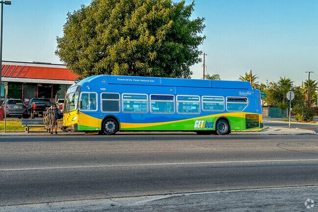 Golden Empire Transit busses bring Hillcrest locals all around Bakersfield.