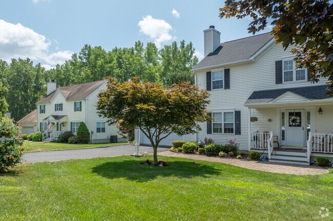Rows of homes in Pawling are separated by larger lawns and trees.