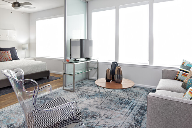 Living area and bedroom