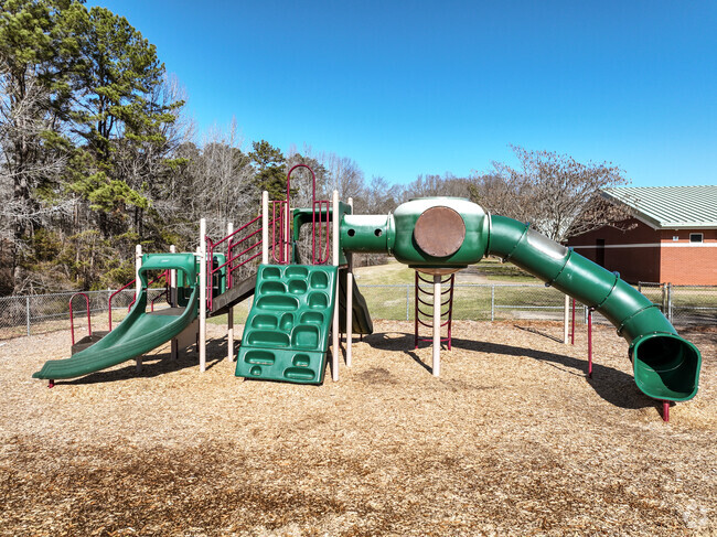 Children enjoy the playground at Third Creek Elementary School.