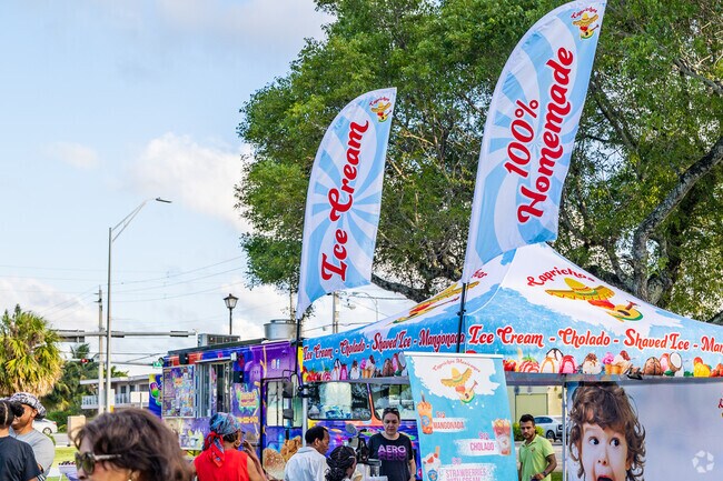 Delicious foods are available at the North Miami Juneteenth Festival.
