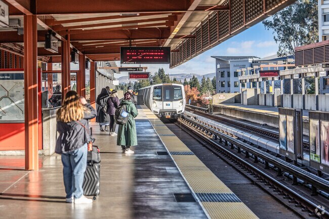 Located in the heart of Walnut Creek, the BART station connects commuters to the region.