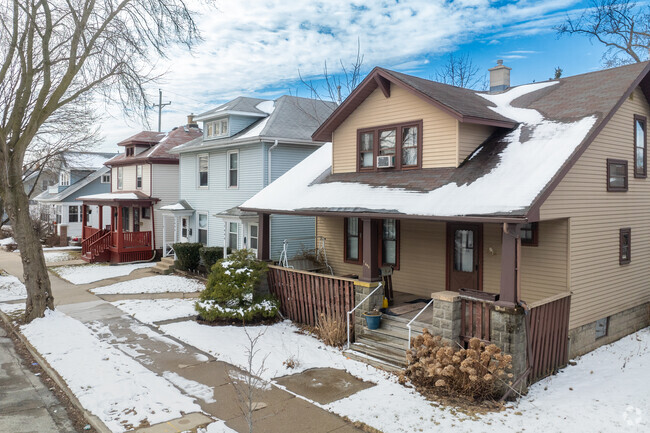 Single-family bungalows and duplexes make up many of the homes in The Upper 25th Ward.