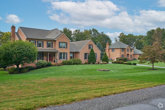 Colonial style homes in various varieties can be found throughout Breathedsville.