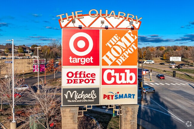The Quarry shopping center offers shopping convenience for Logan Park residents.