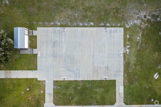 Sunrise Elementary School features two outdoor basketball areas for Deltona students.