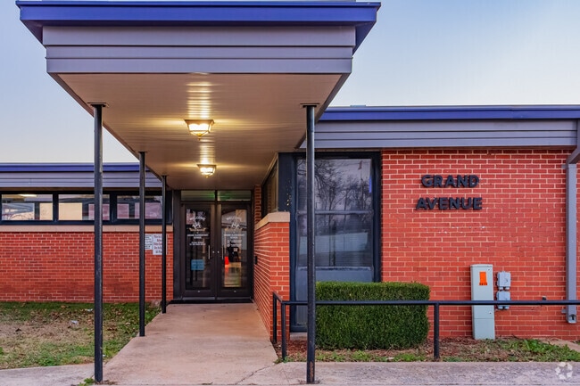 Here is the main entrance of Grand Avenue Elementary