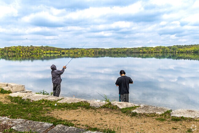 Relax and try your luck at fishing at Sucker Lake.