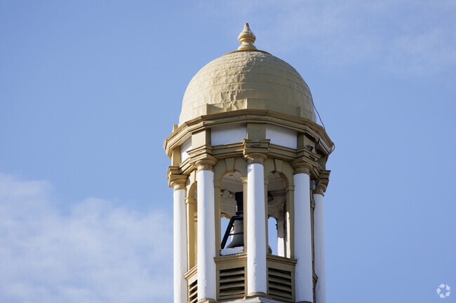 The bell tower used to ring in the school day at Cliffside Park School #3 in Cliffside Park, NJ.