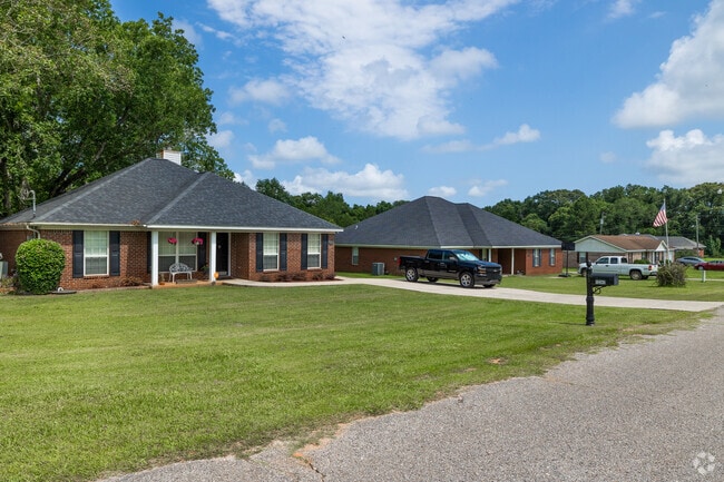 There are also a handful of scattered subdivisions with brick ranches in Bayou La Batre.