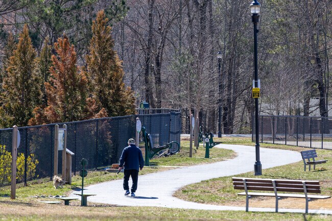 Going on a stroll with mans best friend in Dawsonville, GA.