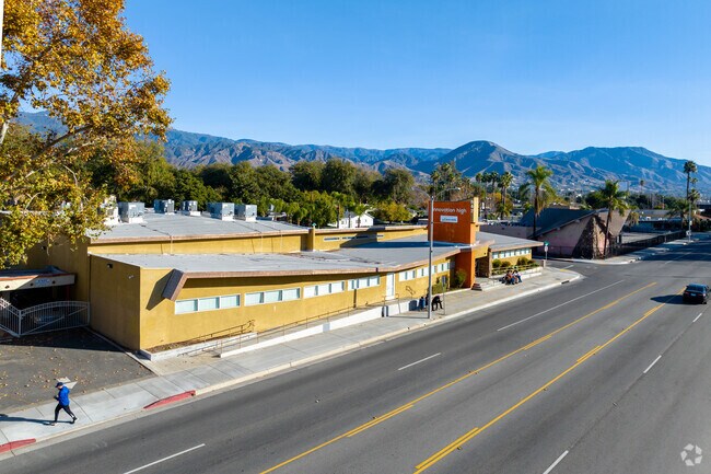 A view of the Alta Vista Innovation High School buildings from the street.