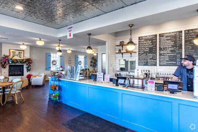 The Village Cafe offers meals and drinks in a beautiful space in Woodside.