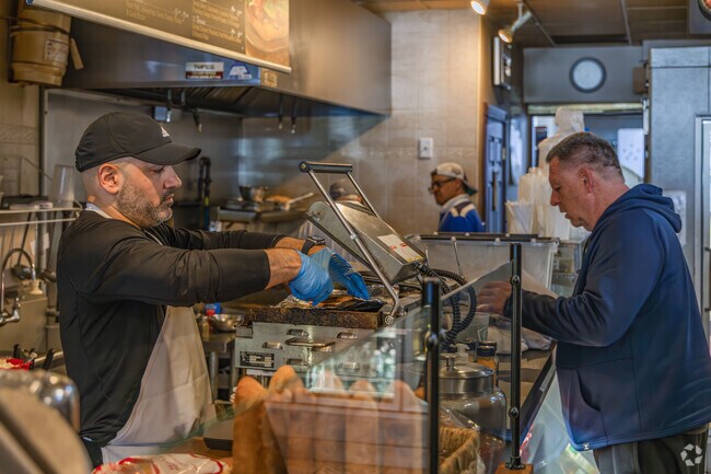 Try the mouth watering paninis at the Scaglione Brothers Bakery on Morris Park Ave.
