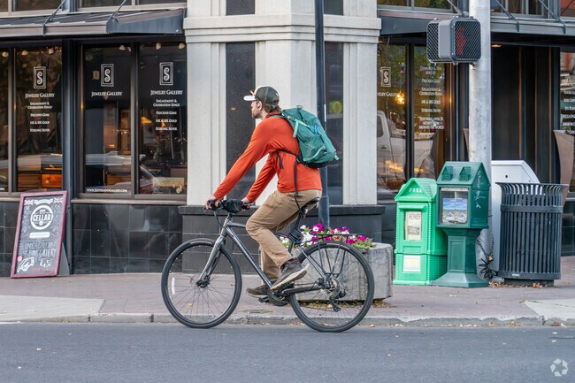 You'll notice many residents use bikes to get in and around Larkspur.