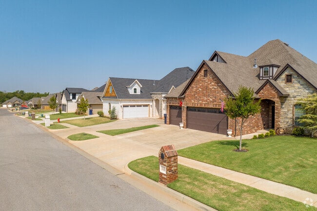 Streets in Spring Creek are lined with New Traditional Homes.