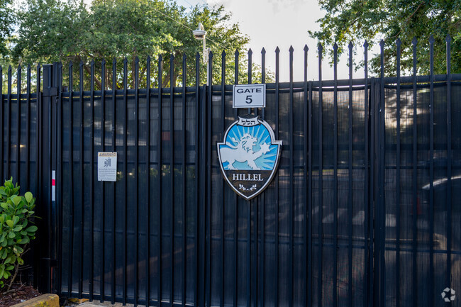 The Scheck Hillel Community School in North Miami is guarded by a gate surrounding the campus.