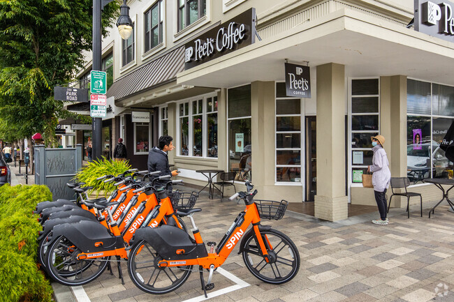 Bike shares are available in Downtown Burlingame.