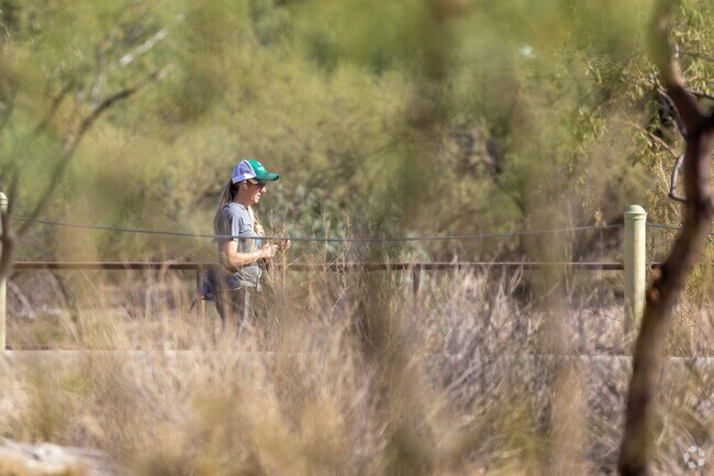 Jogging and biking are two of the major outdoor activities on the Pantano River Park Trail.
