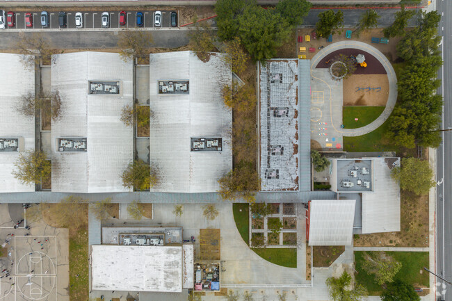 Aerial View of Playground and Campus at Woodcrest Elementary in Woodcrest
