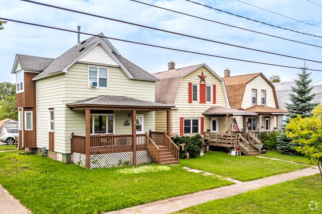 Spacious two story homes with porches are available in the North End.