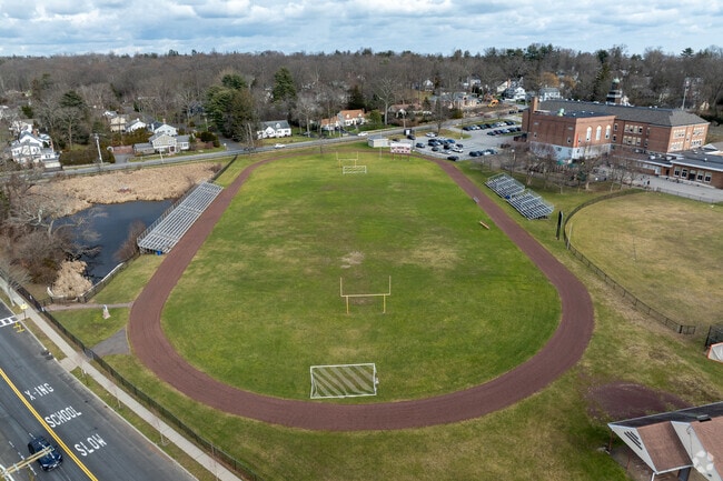 Harrison Avenue Elementary School has a track for the students.