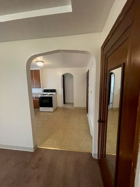 Living area looking into Kitchen