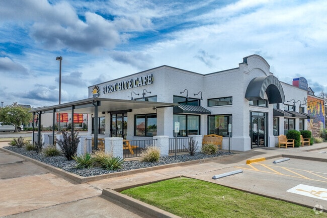 Stop in at First Bite Cafe for a great breakfast or latte to start your day.