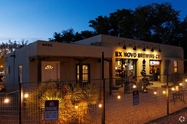Individuals head to local staple Ex Novo Brewing Company in Corrales for a brew and ambience.
