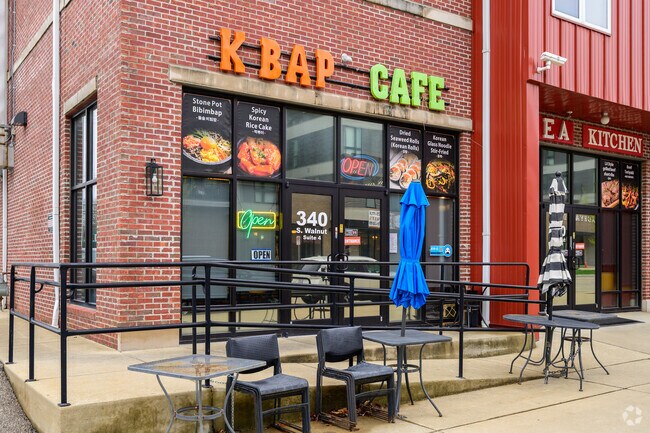 While in McDoel Gardens, be sure to eat at K-Bap for delicious Korean fusion cuisine.