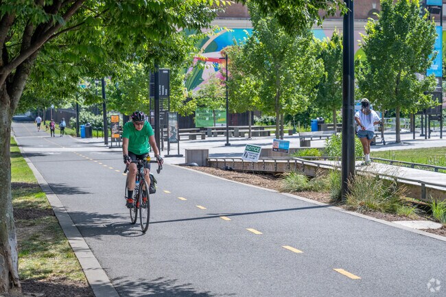 The Metropolitan Branch Trail runs through Eckington, connecting the neighborhood.