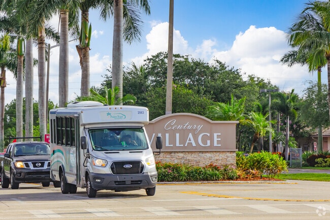 The reliable Palm Tran shuttle makes life convenient for Century Village residents.