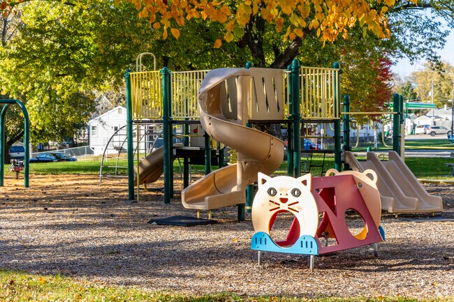 The playground of the Lincoln Park in Stensvad District.