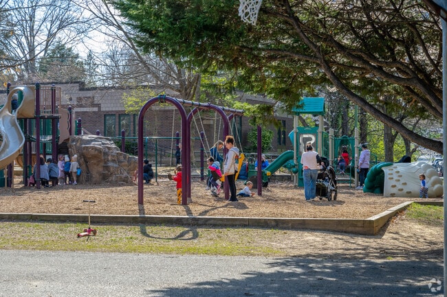 Parents can take their kids to play at Leland Neighborhood park in Chevy Chase Village.
