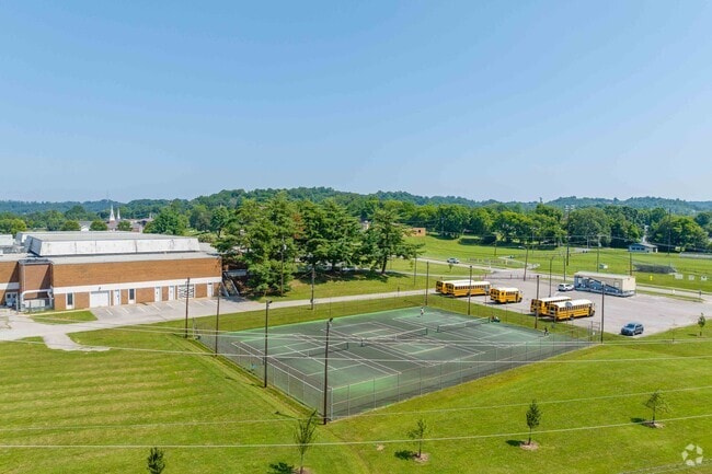 Residents can play tennis when school isn't in session at Bellevue Middle School in Nashville.