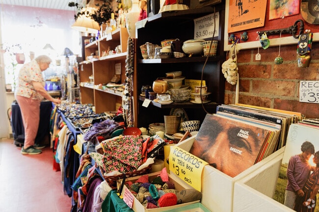 East Hill Antiques offers an eclectic collection of Cornell memorabilia, records and jewelry.