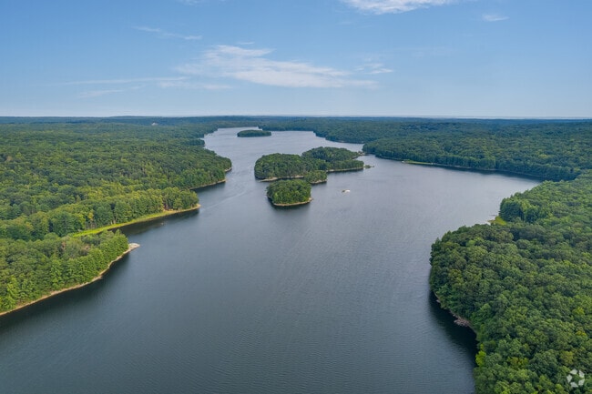 Great Ledge Park in Redding offers hiking trails with scenic views of the reservoir.