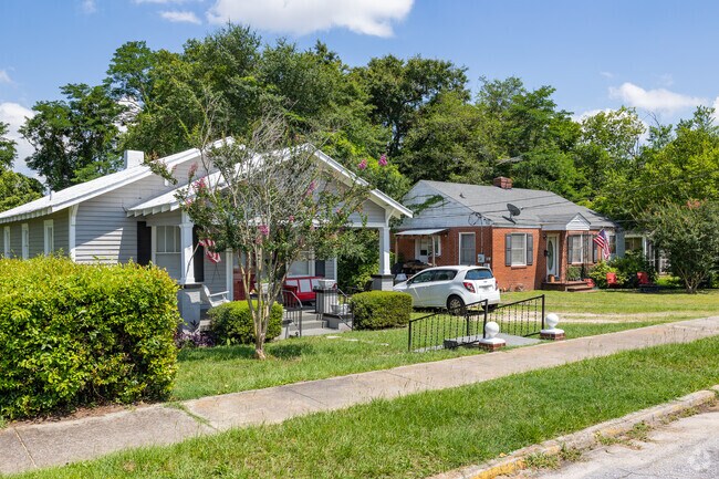 Charming bungalows with landscaped yards in Highland Park.