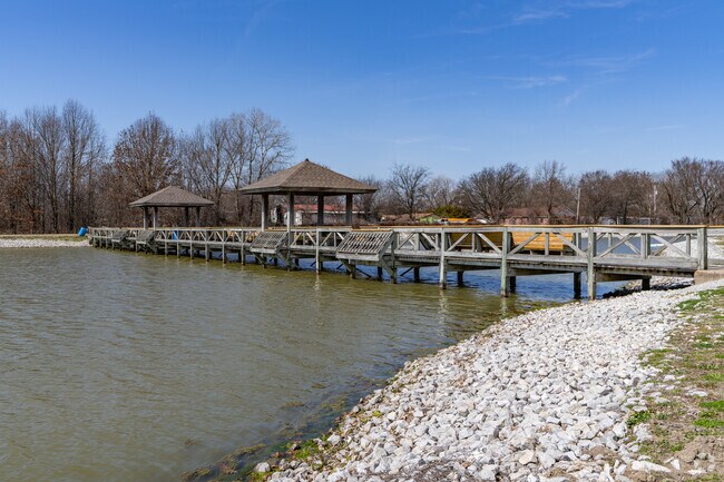 Marion Recreational Complex features a stocked pond for fishing.