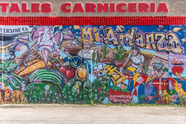 The vibrant murals on the walls of a local restaurant proudly showcase the Arlanza's spirit.