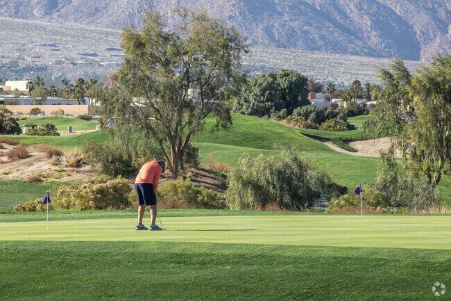 The 36-hole Indian Canyons Golf Resort is a beautiful course just north of Andreas Hills.