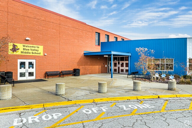 Blue Valley Middle School serves students in the southern part of Overland Park.