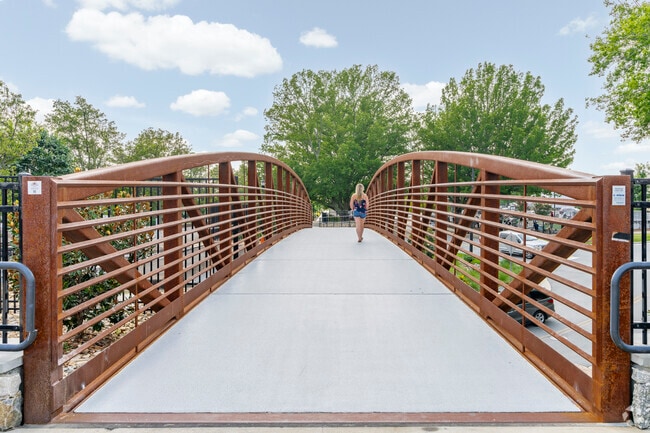 The City Walk meanders through downtown Hickory making for a great afternoon near Green Park.