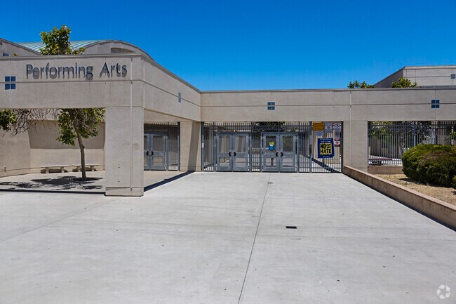 An entrance view of Scripps Ranch High School.