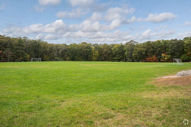 Frederick W. Hartnett Middle School has an open green space for soccer.
