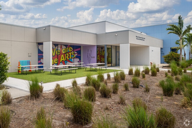 Alliance for the Arts includes a theater, art gallery and amphitheater south of Palm Lee Park.