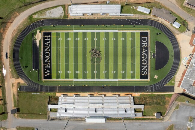 Bell Culpeper Stadium is on the campus of Wenoah High School in Birmingham, Alabama.