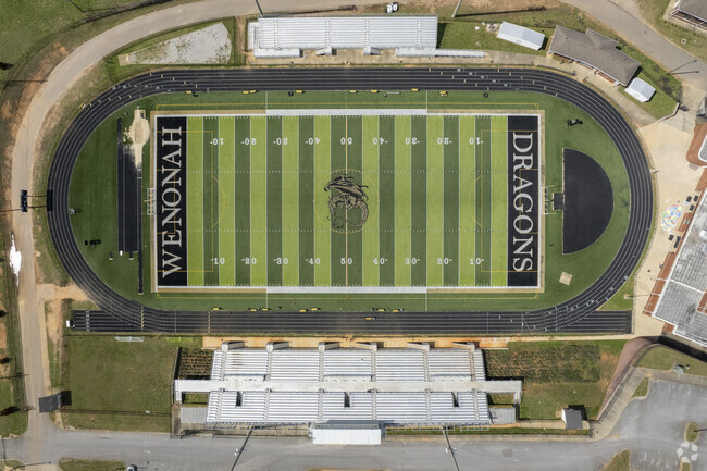 Bell Culpeper Stadium is on the campus of Wenoah High School in Birmingham, Alabama.