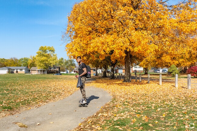 Residents of Walnut heights can walk, or skate, over to Maybury Park.